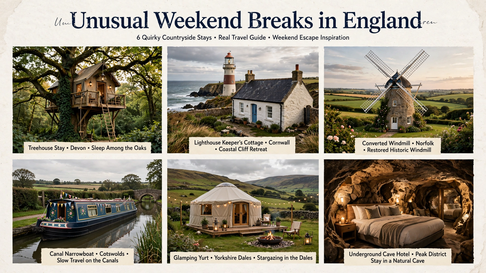 Unusual Weekend Breaks in England