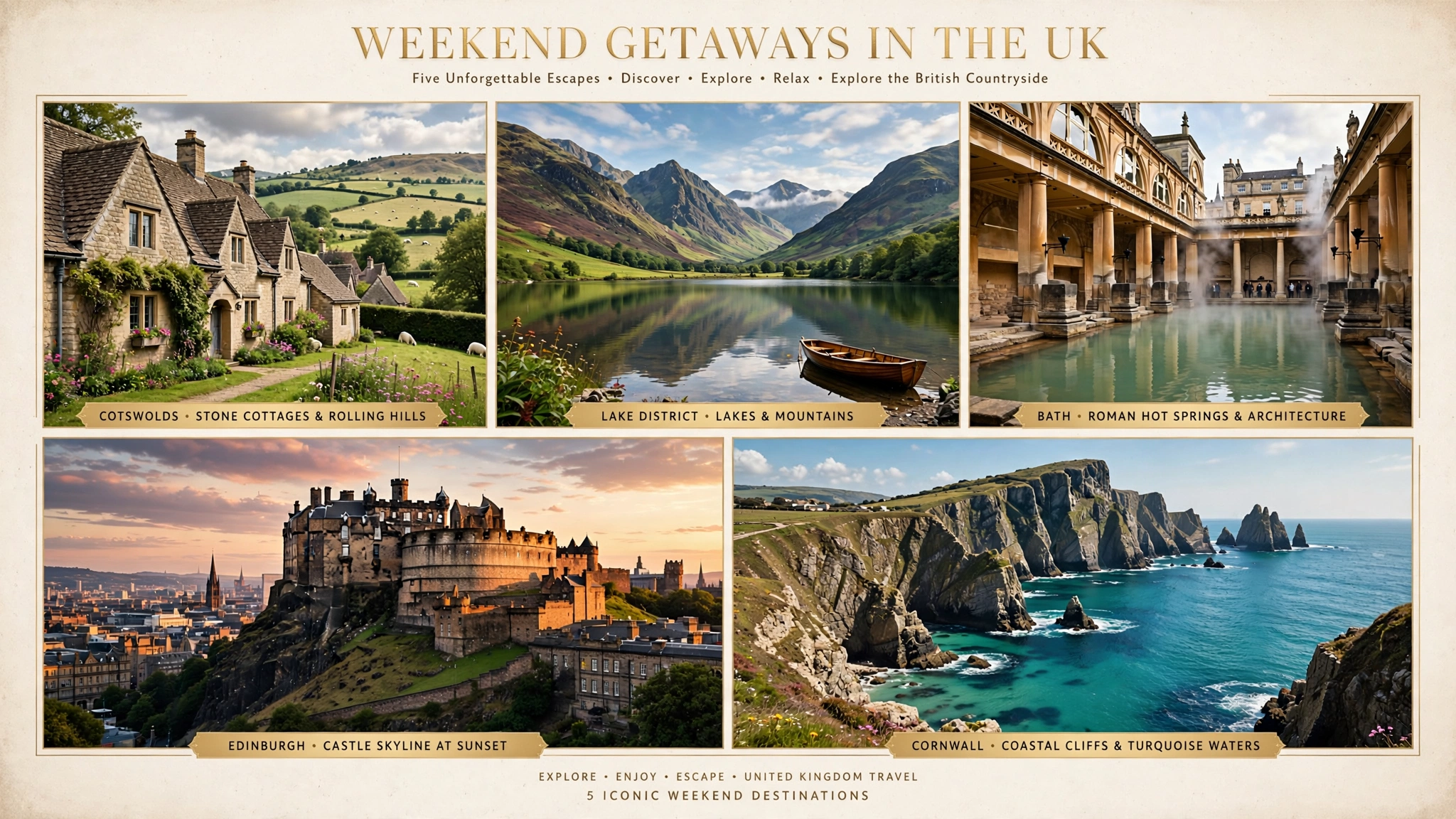 Best Weekend Getaway Destinations in the UK