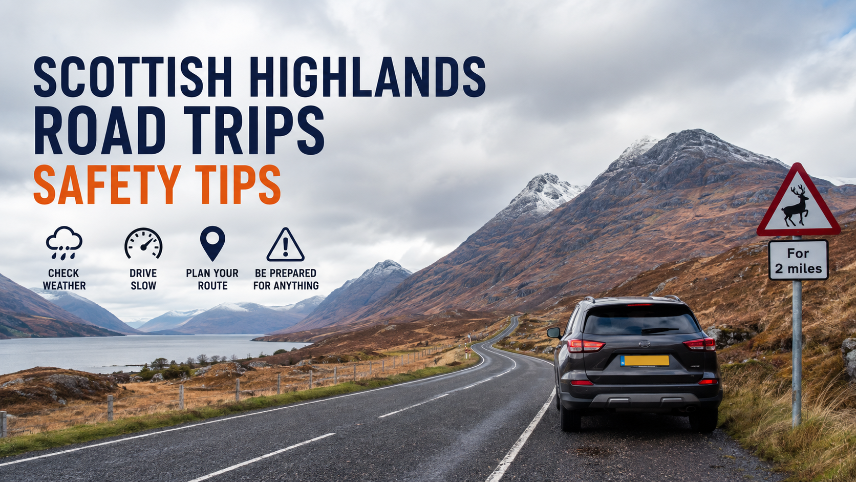 Scottish Highlands road trips safety tips